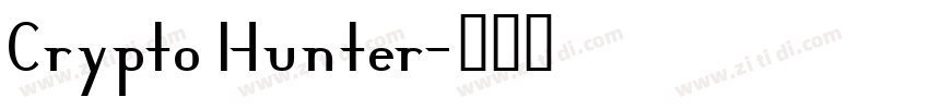 Crypto Hunter字体转换